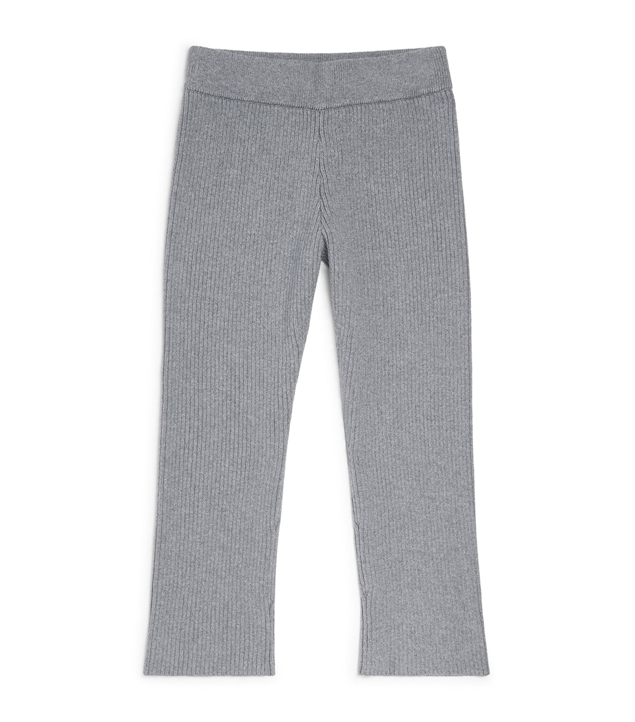 Givenchy Kids Cotton-Cashmere Logo Leggings (4-12+ Years) Marl Image 1