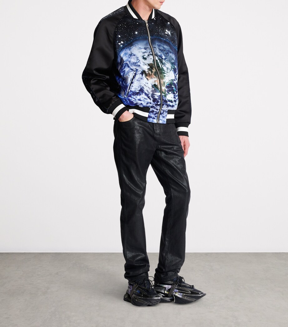 Printed Bomber Jacket EAH NOIR/MULTICO Image 6