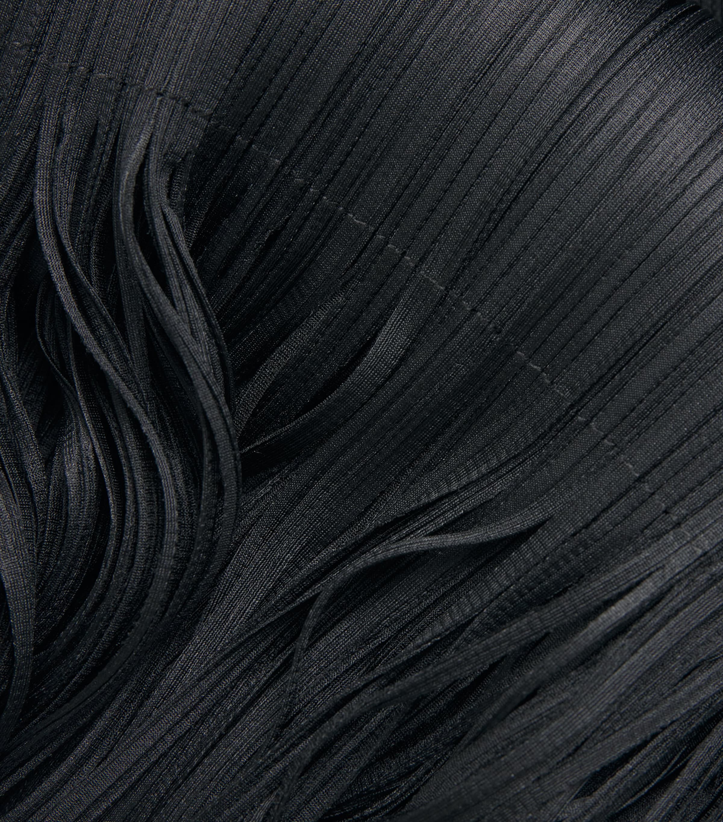 Wave Wide-Leg Trousers BLACK Image 5