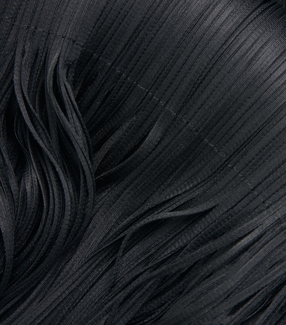 Wave Wide-Leg Trousers BLACK Image 5