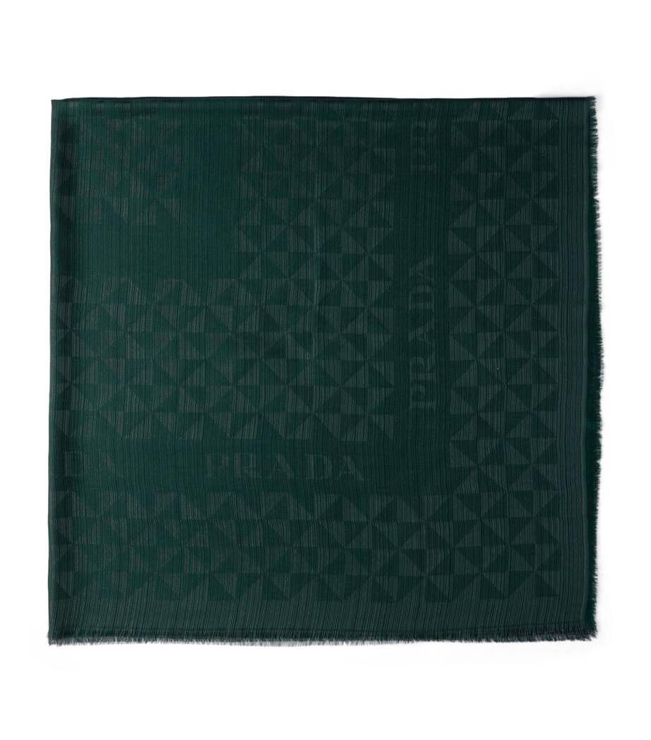 Metallic Triangle-Pattern Scarf F0LRS Image 1