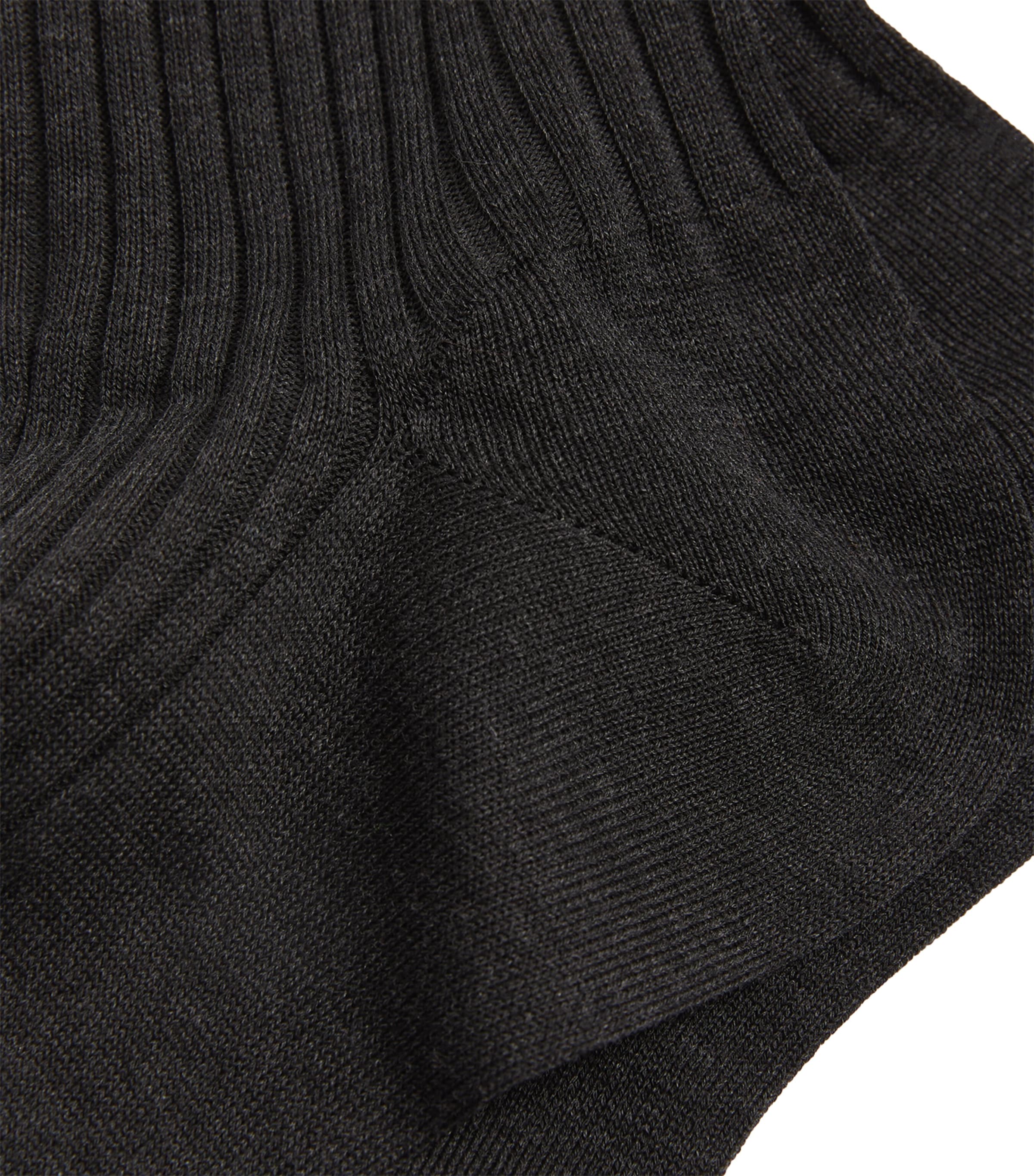 Ribbed Danvers Socks DARK GREY MIX Image 2