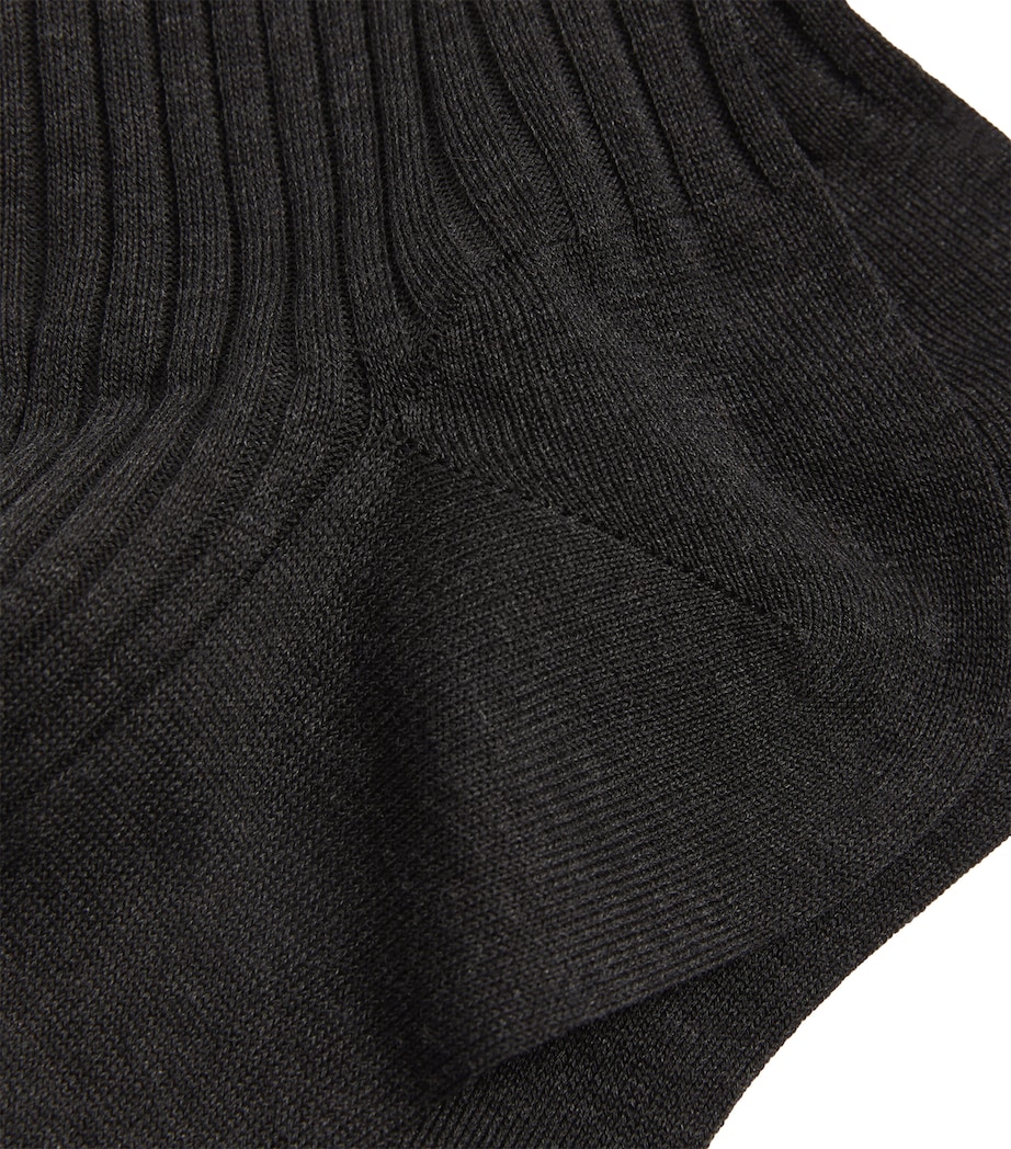 Ribbed Danvers Socks DARK GREY MIX Image 2