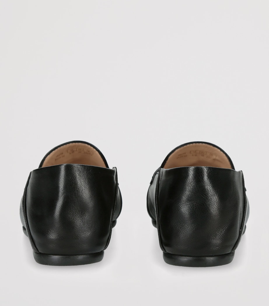 Leather Brooks Loafers BLACK Image 3