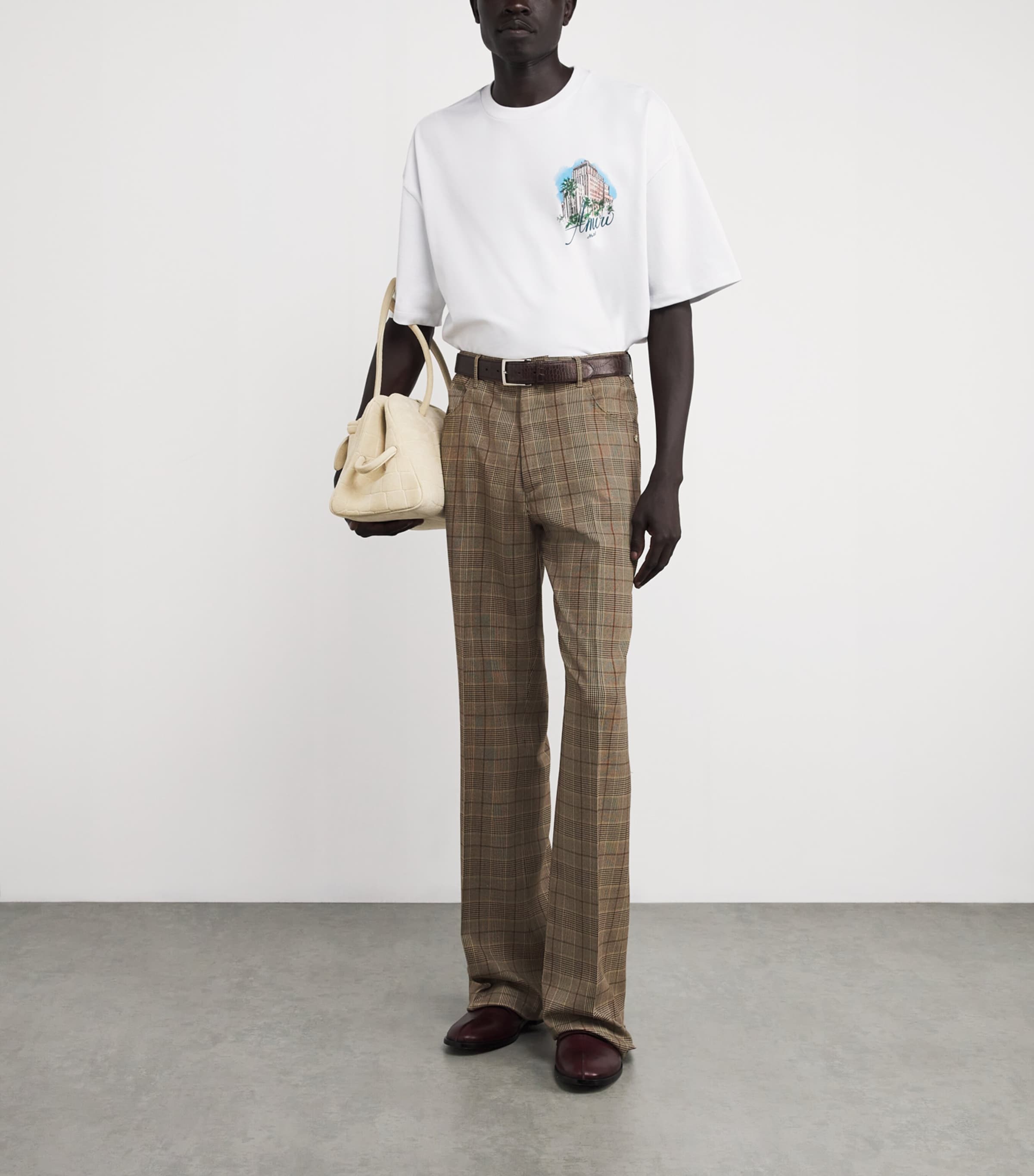 Check Bootcut Trousers MALT 268 Image 2