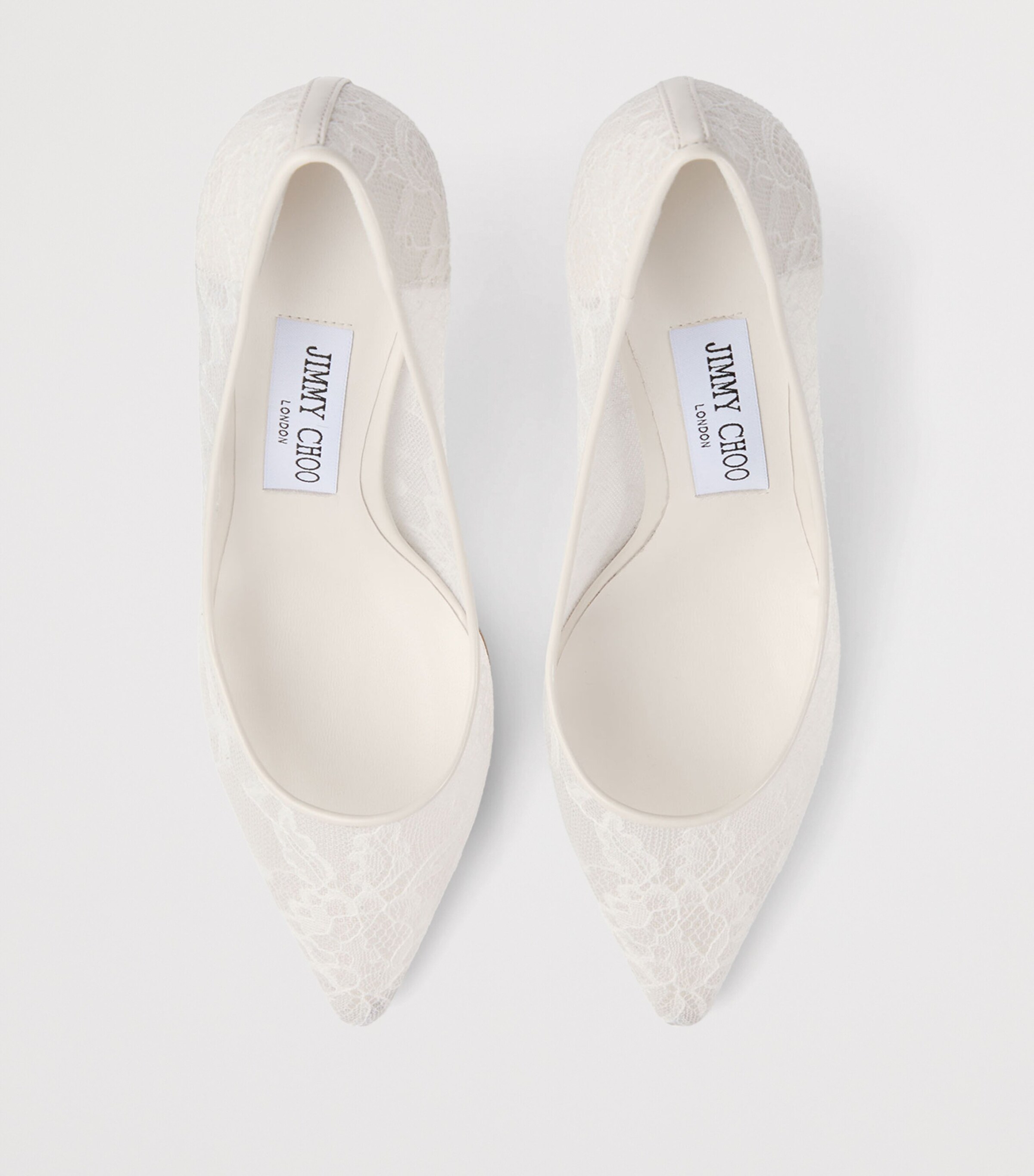 Jimmy Choo Romy 85 Lace Pumps Ivory Image 4
