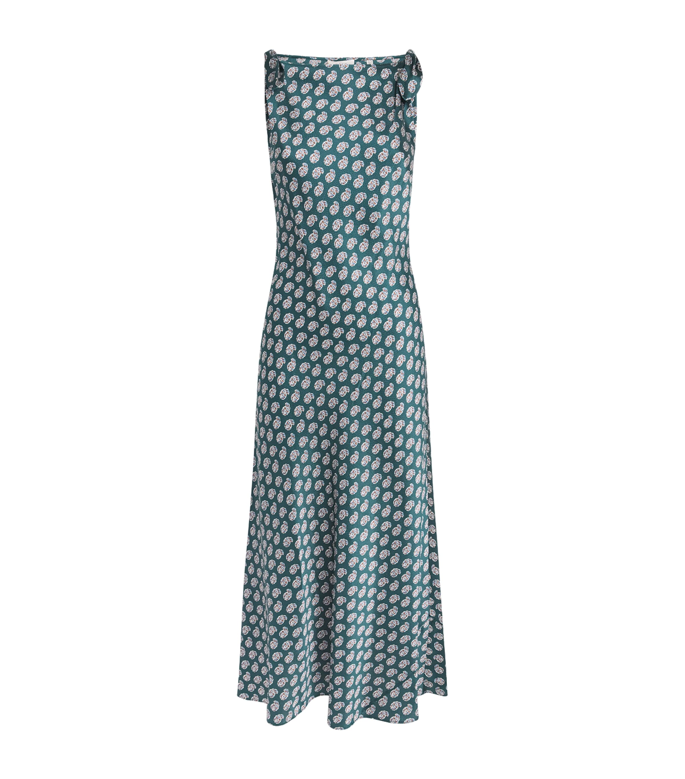 DÔEN Womens Stretch-Silk Mariselle Maxi Dress Chaumont Paisley Image 1