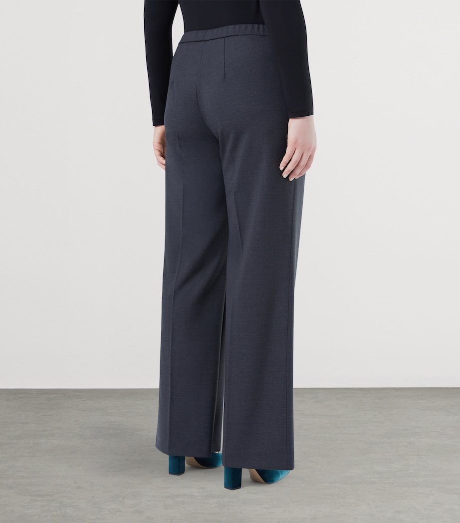 Virgin Wool Goloso Tailored Trousers DARK GREY Image 3