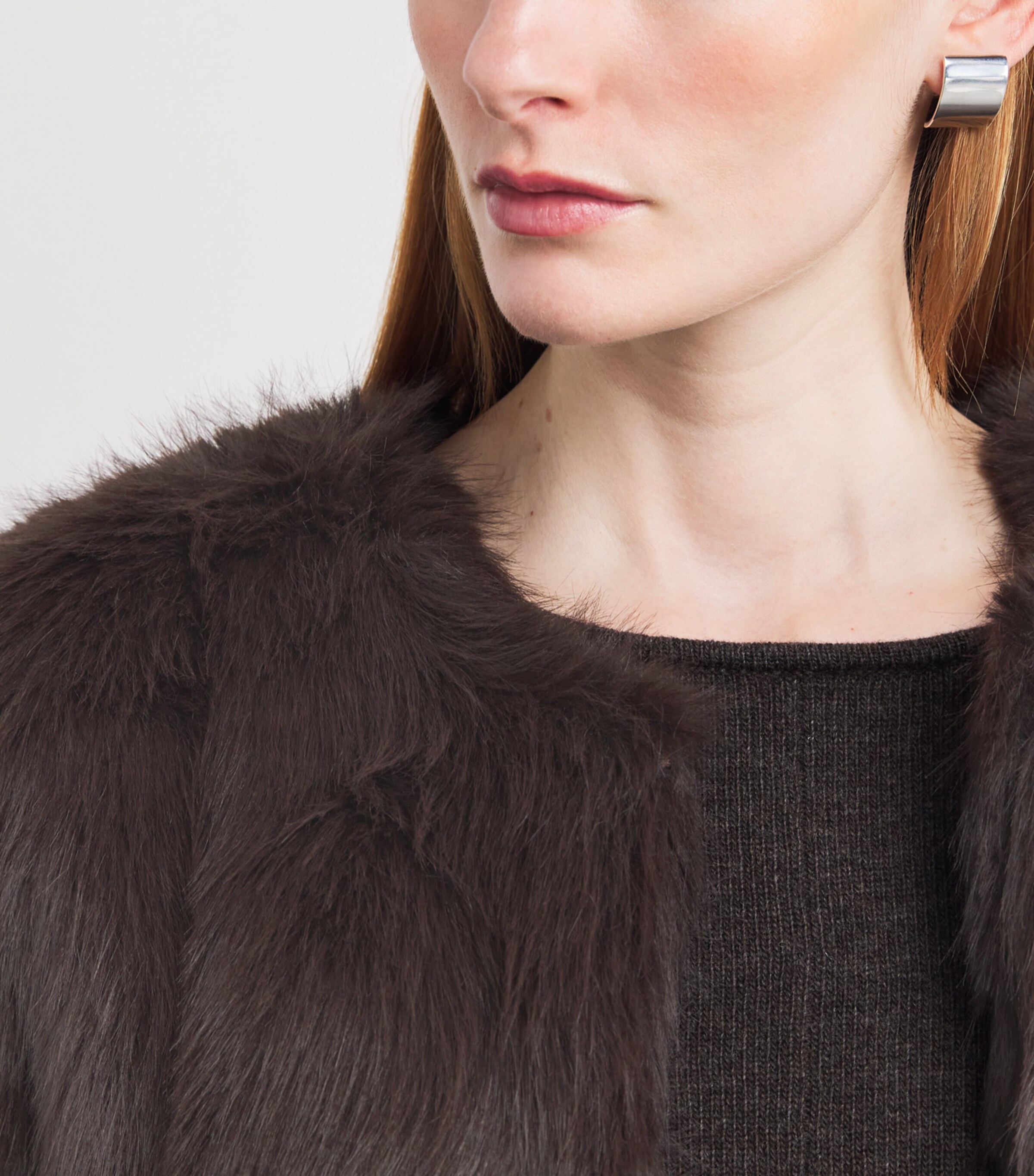 Faux Fur Casimira Jacket EARTH Image 6