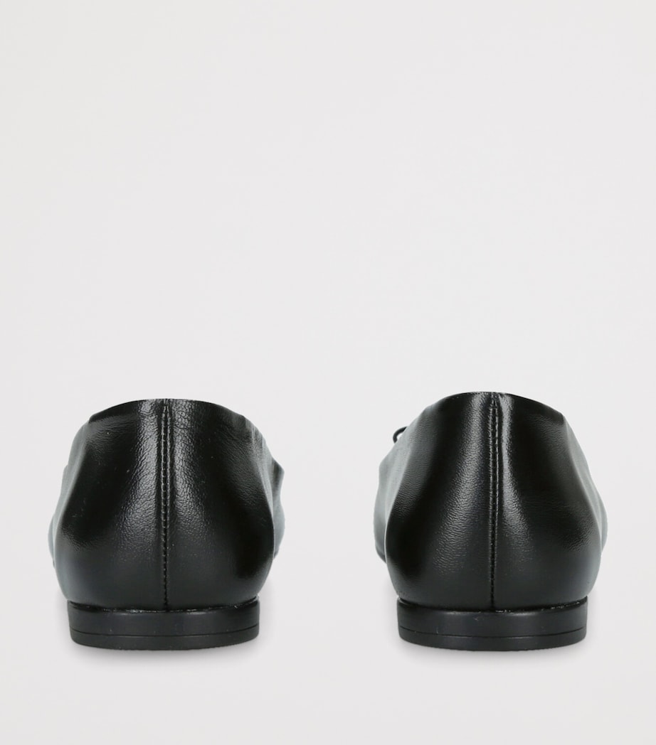 Leather Ballet Flats BLACK Image 2