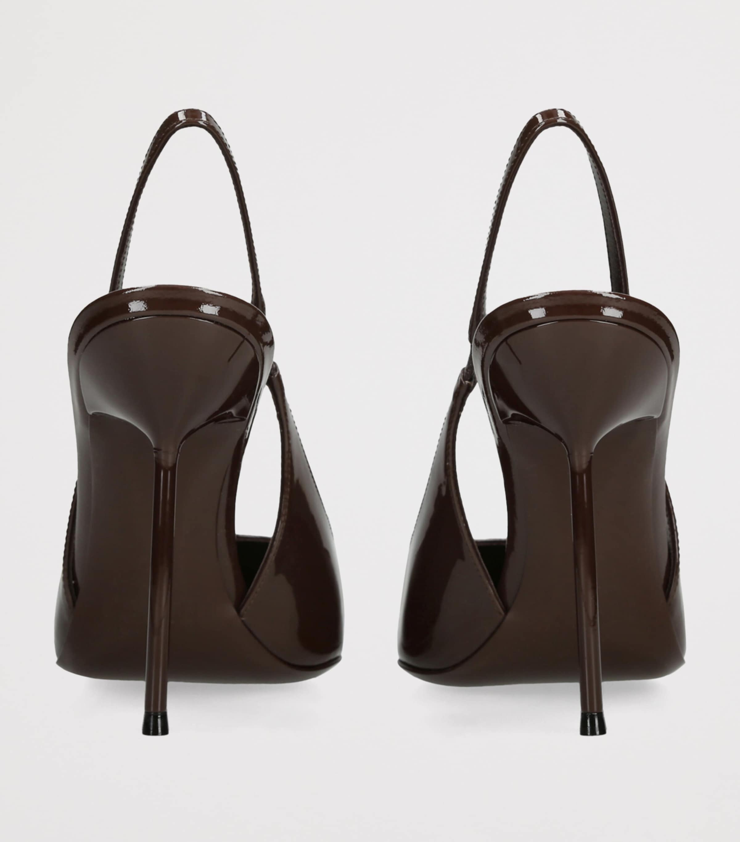 Paris Texas Patent Leather Lidia Slingback Pumps 105 Brown Image 2