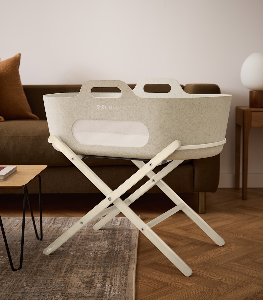 SnüzBaskit Barley Moses Basket & Cashmere Stand BARLEY&CASHMERE Image 4