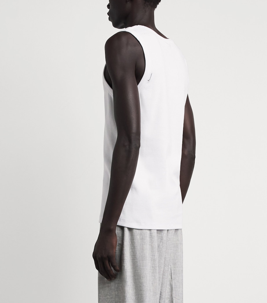Won Hundred Mens Stretch-Cotton Simo Tank Top Bright White Image 5