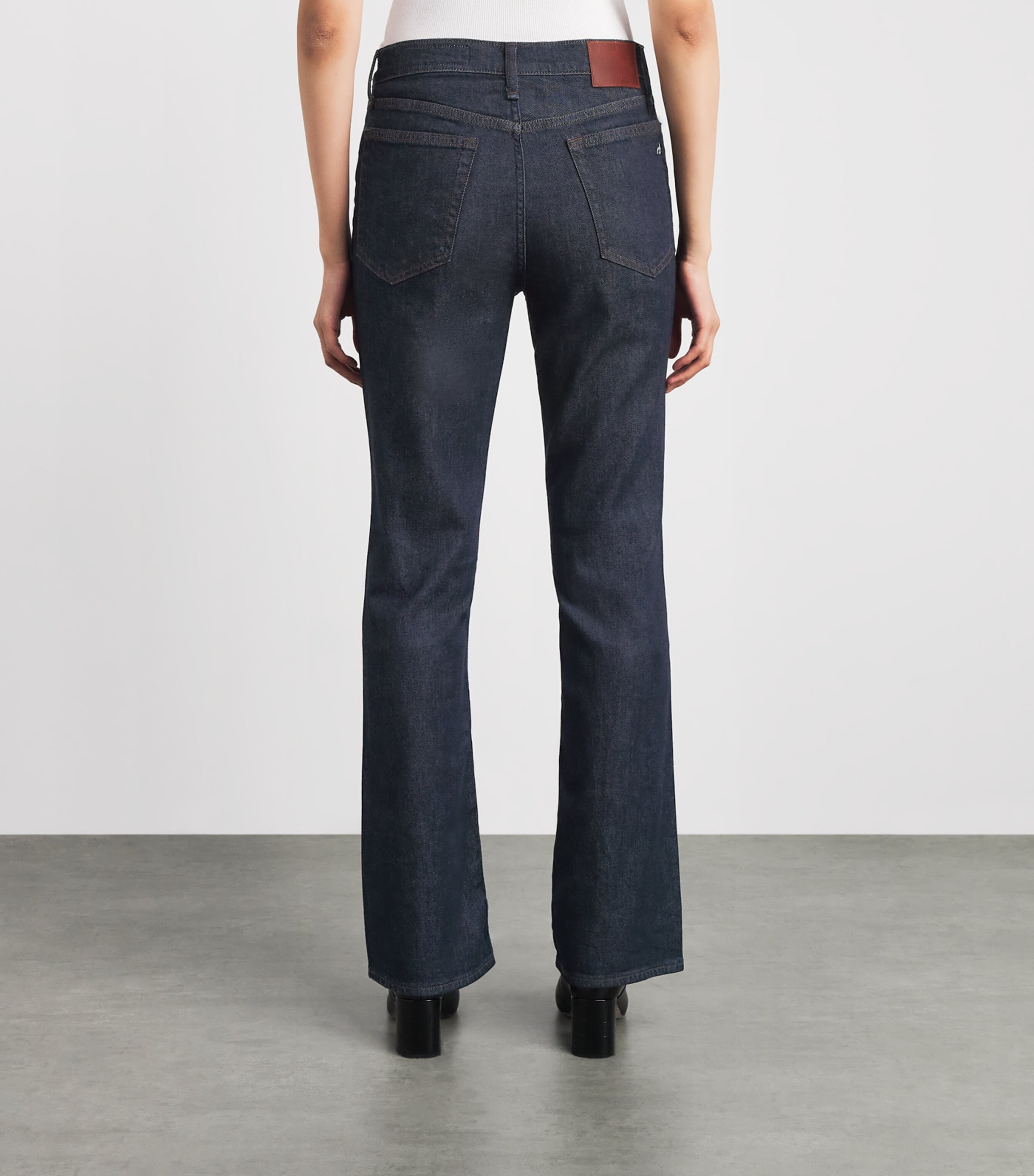 Rag & Bone Womens Peyton Mid-Rise Bootcut Jeans Darkrinse Image 5
