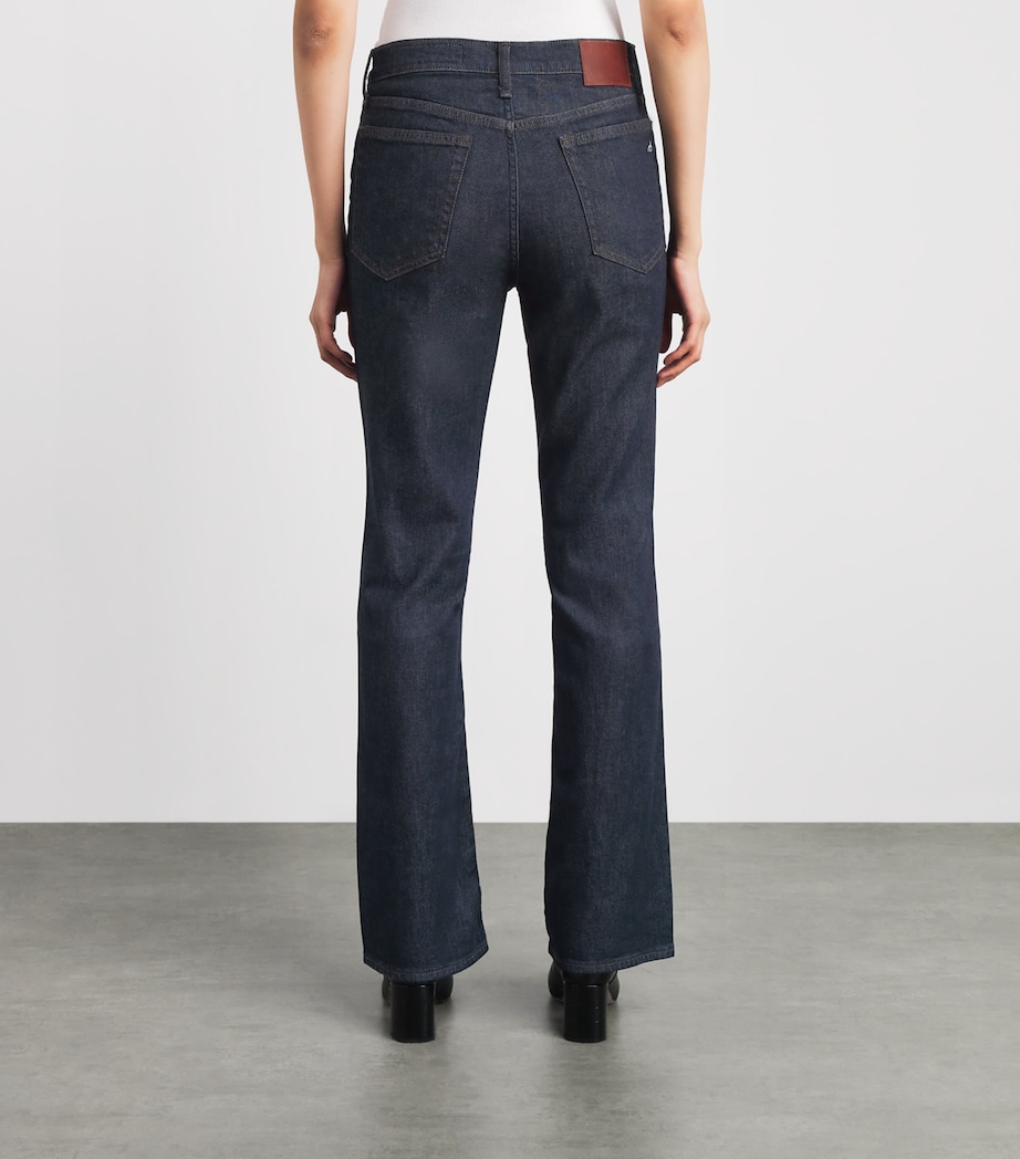 Rag & Bone Womens Peyton Mid-Rise Bootcut Jeans Darkrinse Image 5