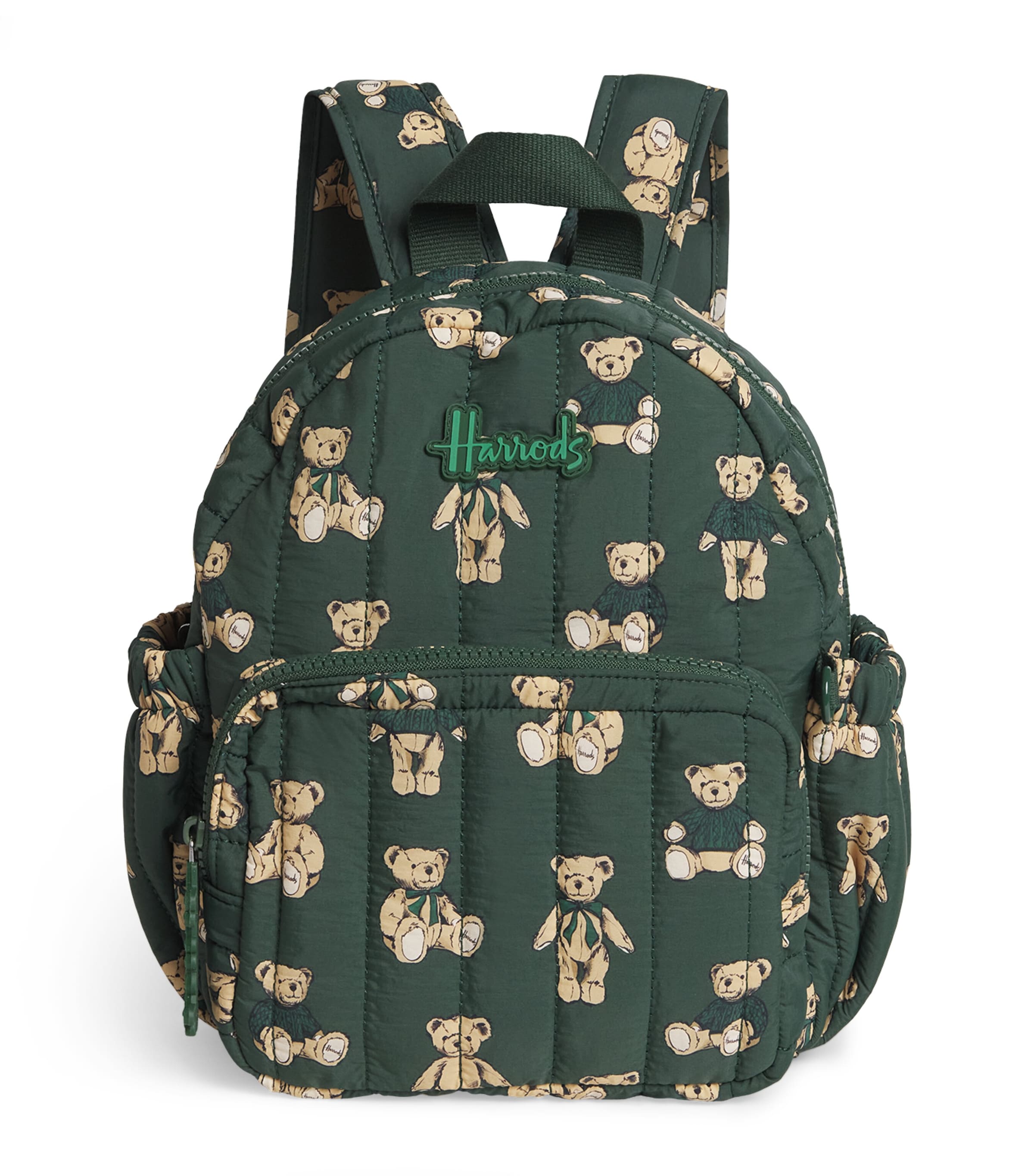 Harrods Quilted Henry Bear Backpack In White