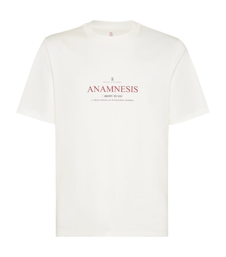 Cotton Anamnesis Print T-Shirt CRK45 Image 1
