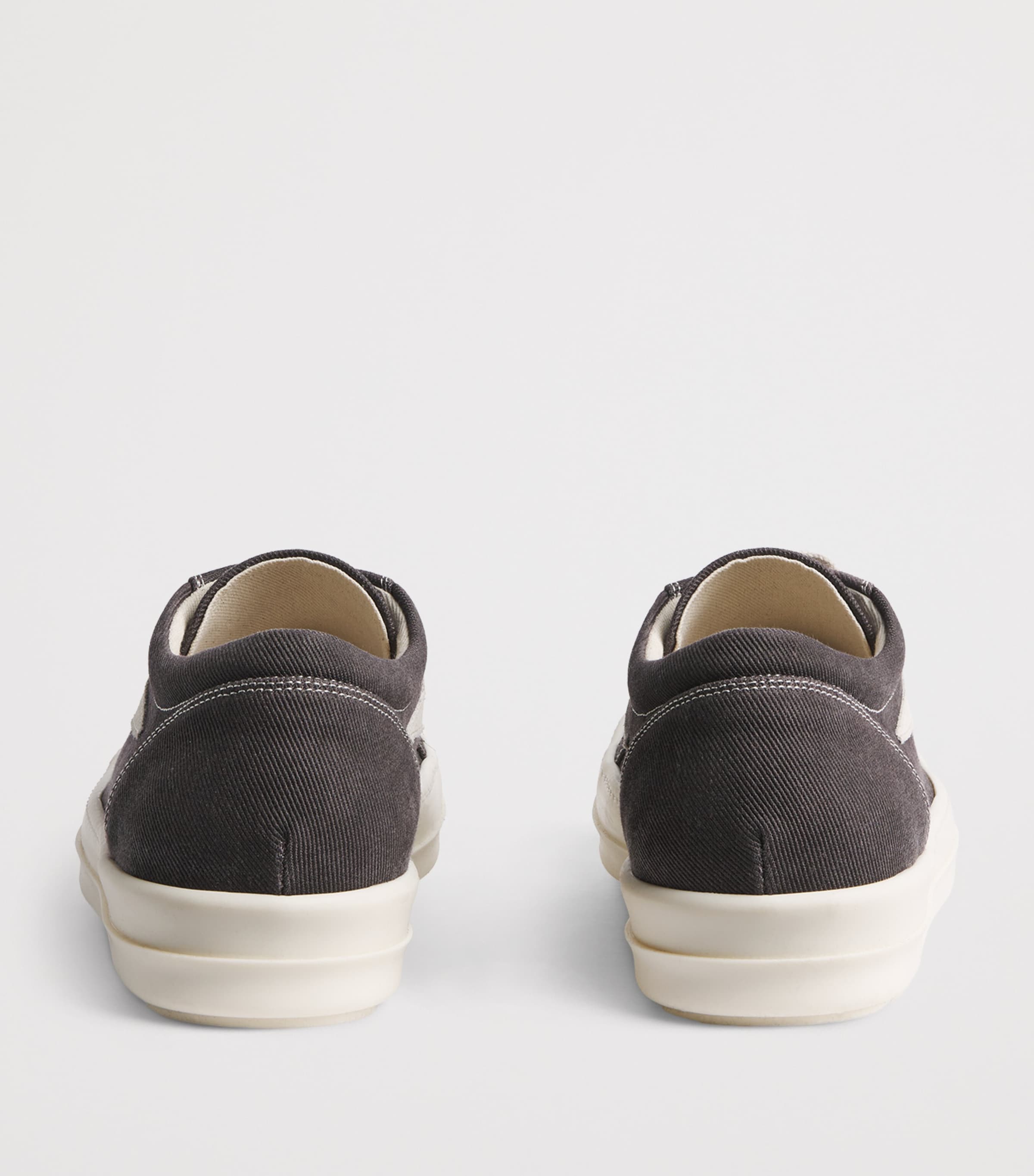 Rick Owens Canvas Vintage Sneakers Grp/mlk/mlk Image 4