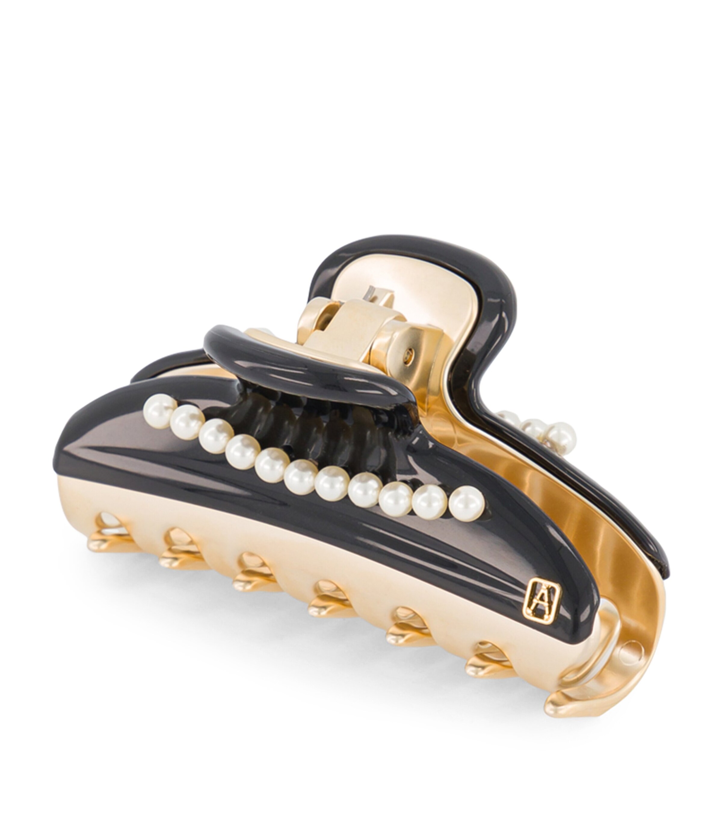Alexandre de Paris Gold-Plated Claw Hair Clip Noir B/or Image 2