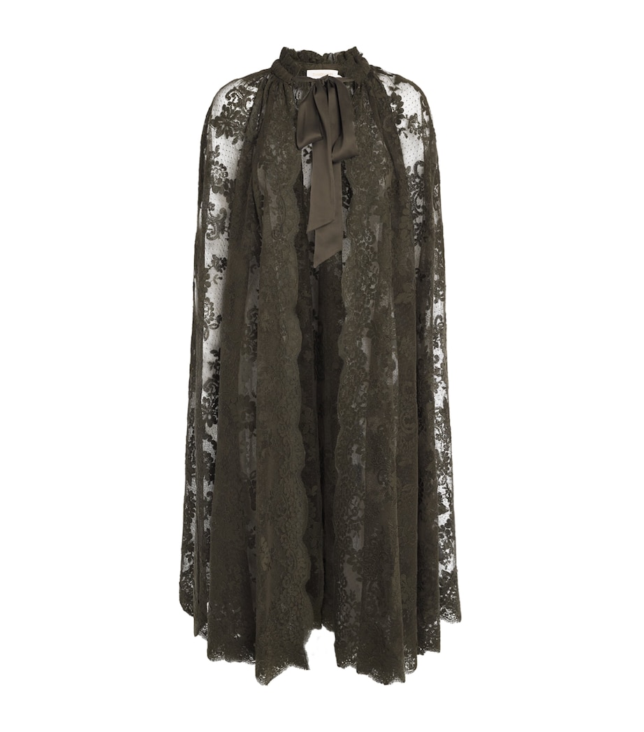 Lace Memento Cape OLIVE Image 1