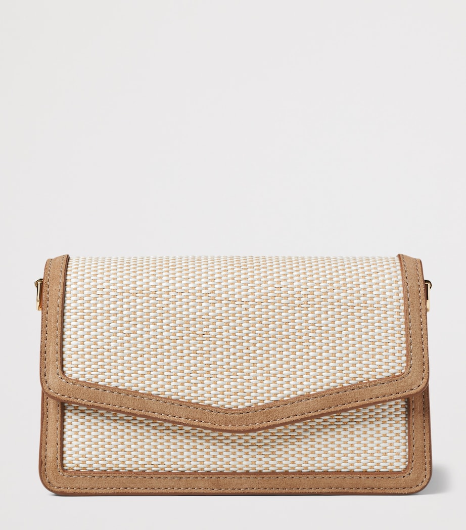 Aspinal Of London Raffia Eliza Clutch Bag Ivory Image 2