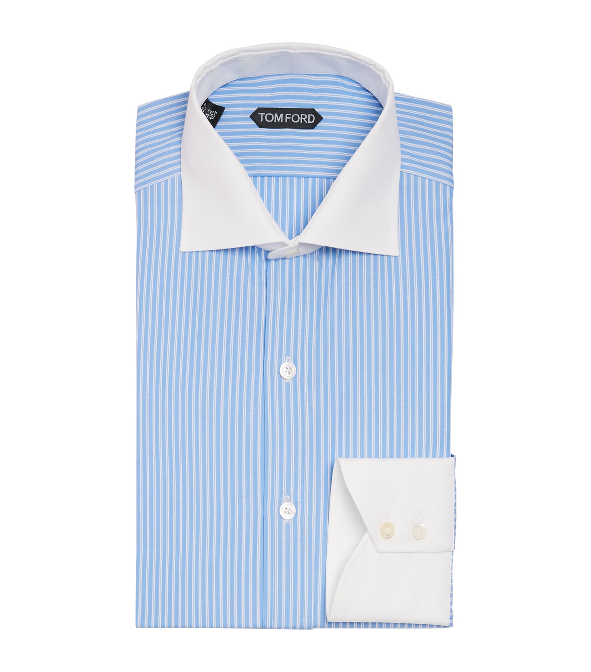 TOM FORD Mens Cotton Stripe Shirt Uwb Image 1