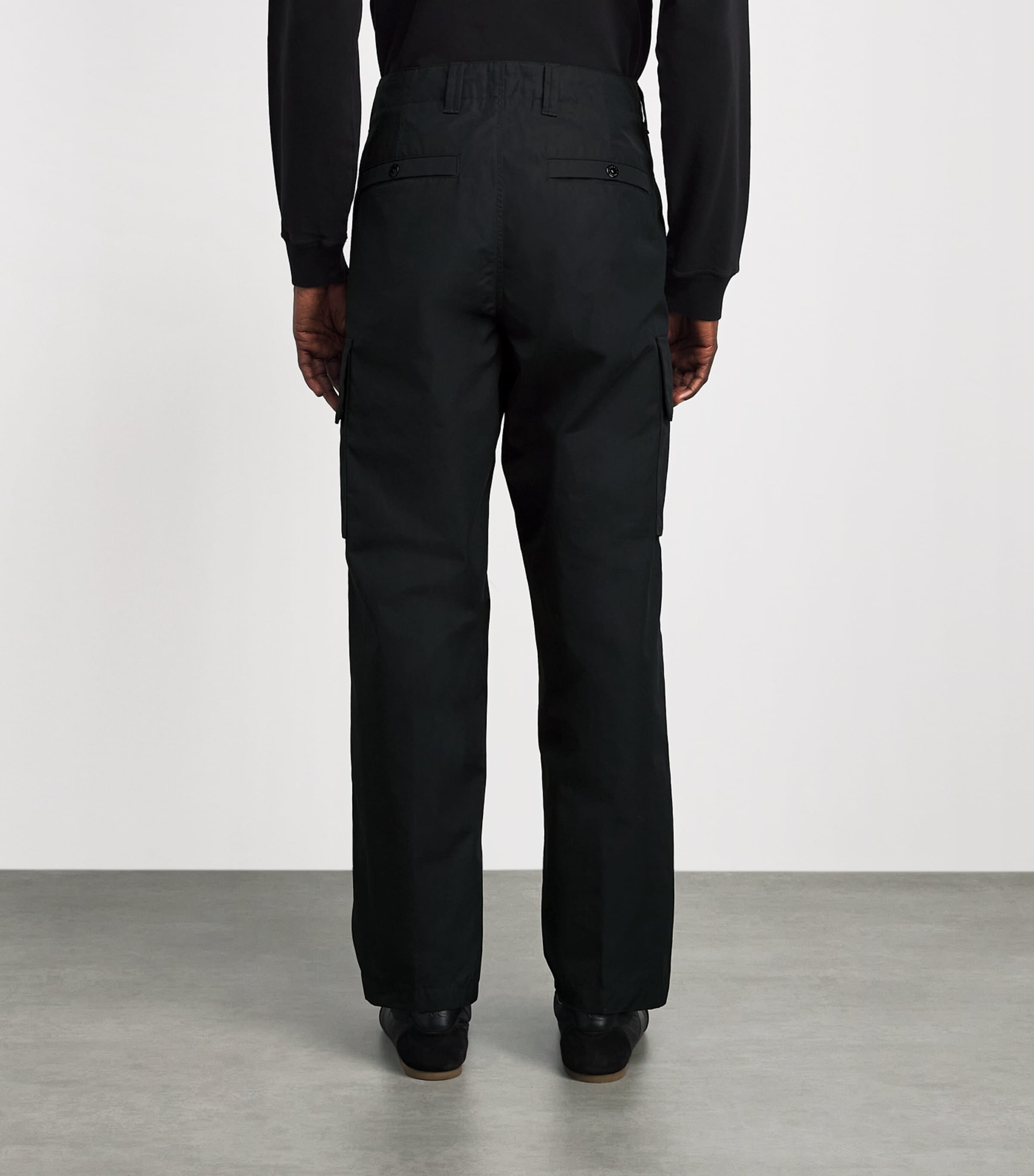 Stone Island Mens Cotton-Canvas All-Weather Ghost Trousers Image 5