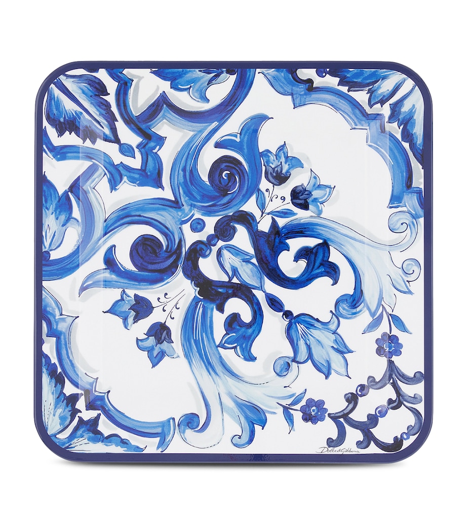 Dolce&Gabbana Casa Wooden Blu Mediterraneo Tray Blu Mediterran Image 1