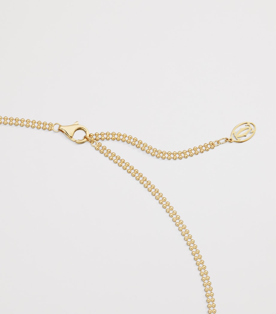 Cartier Large White, Rose, Yellow Gold and Diamond Trinity Necklace Mixed Gold Image 4