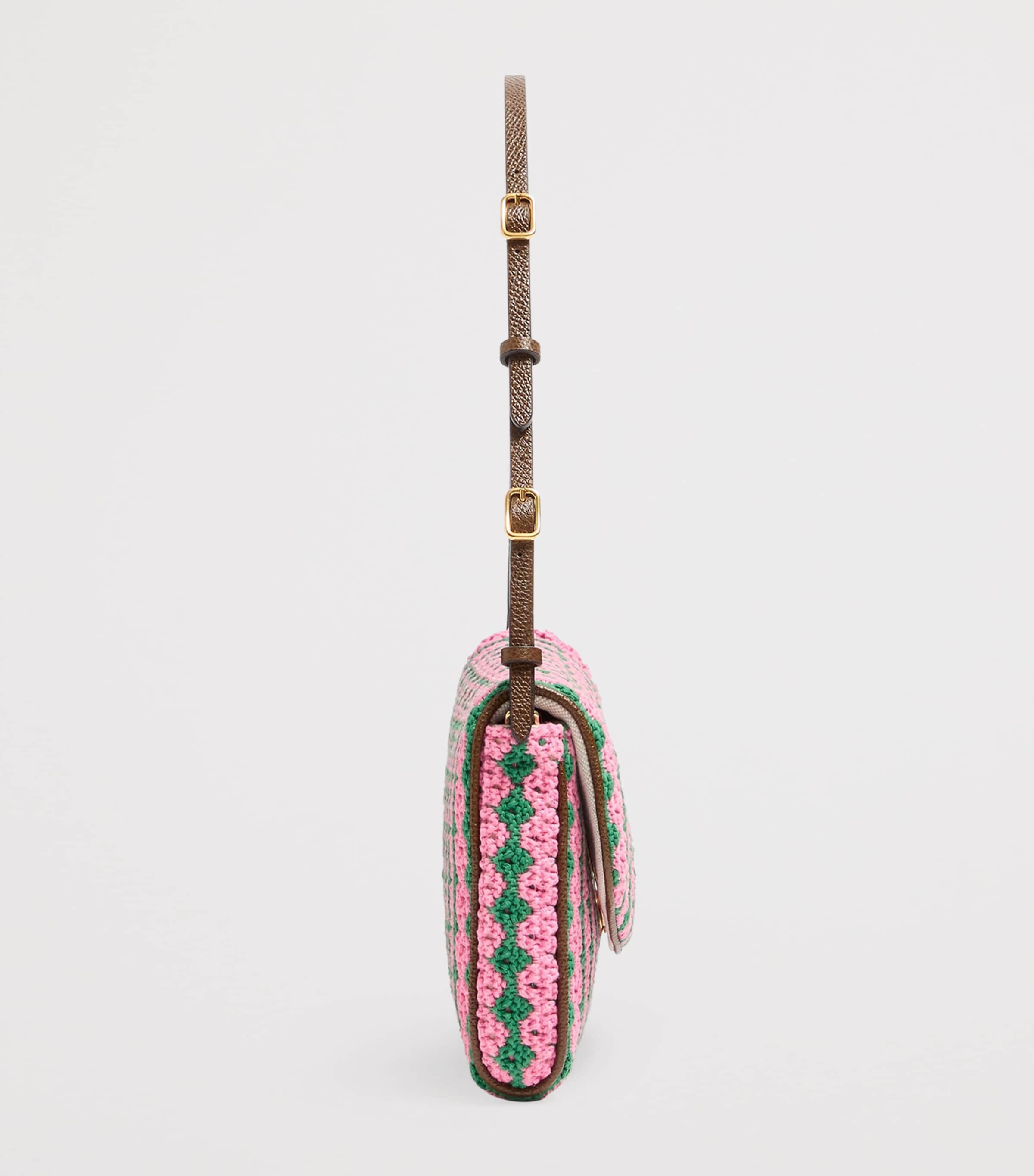Valentino Garavani Small Crochet DeVain Shoulder Bag Image 3