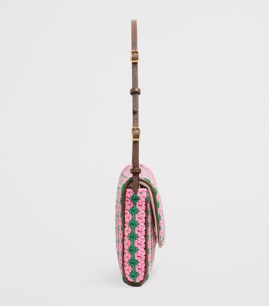 Valentino Garavani Small Crochet DeVain Shoulder Bag Image 3