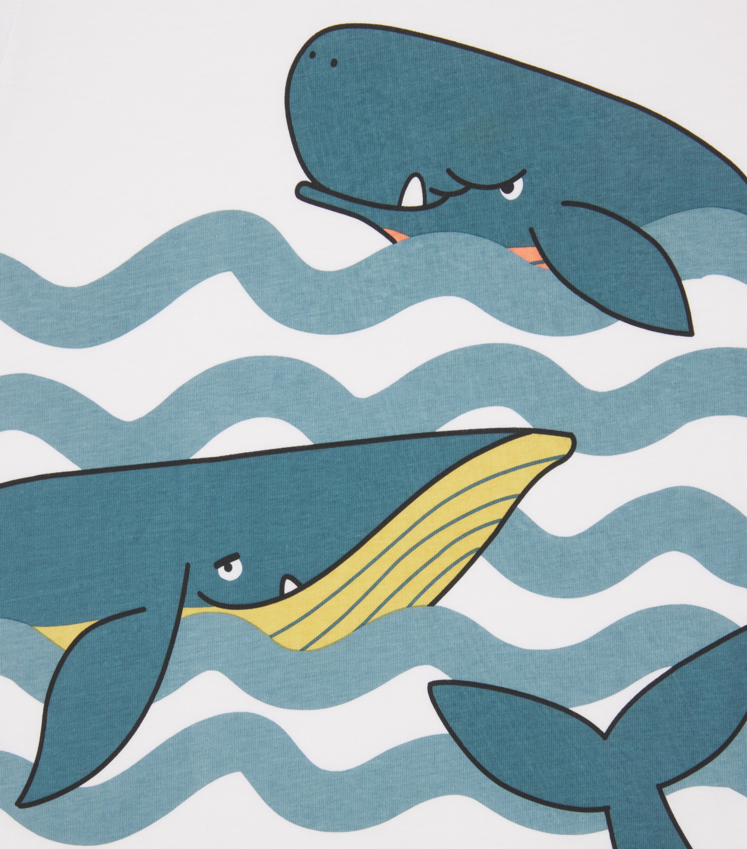 Stella McCartney Kids Organic Cotton Whale T-Shirt (2-14 Years) Image 3
