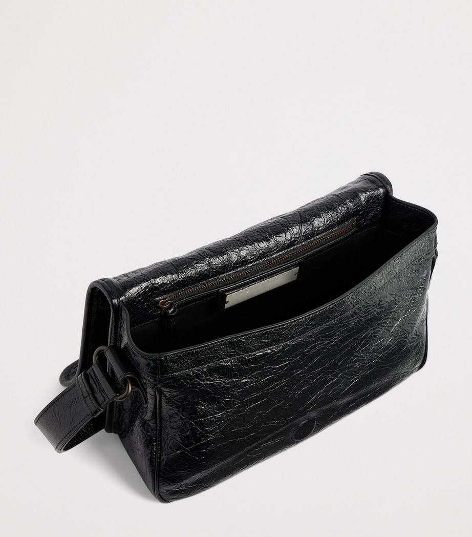 Balenciaga Crinkled Calfskin Le City Messenger Bag Image 4