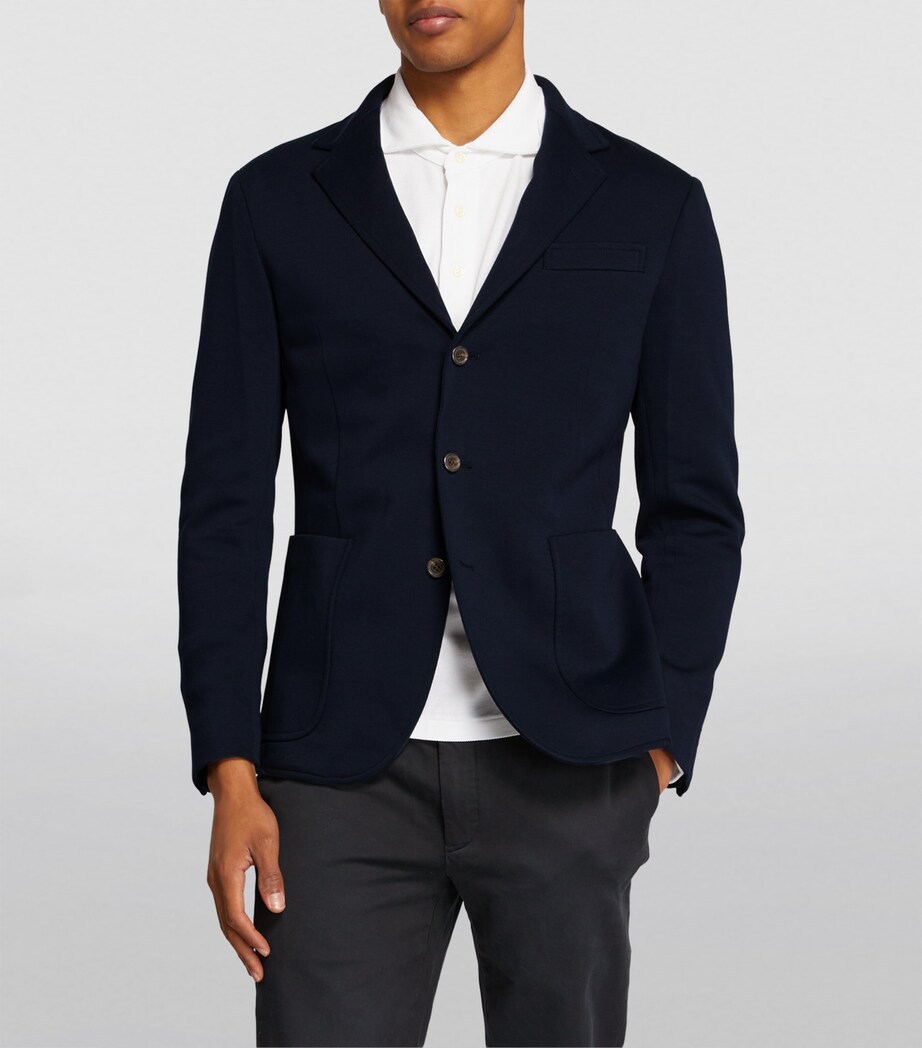 Double-Knit Blazer AVIATR NVY Image 3