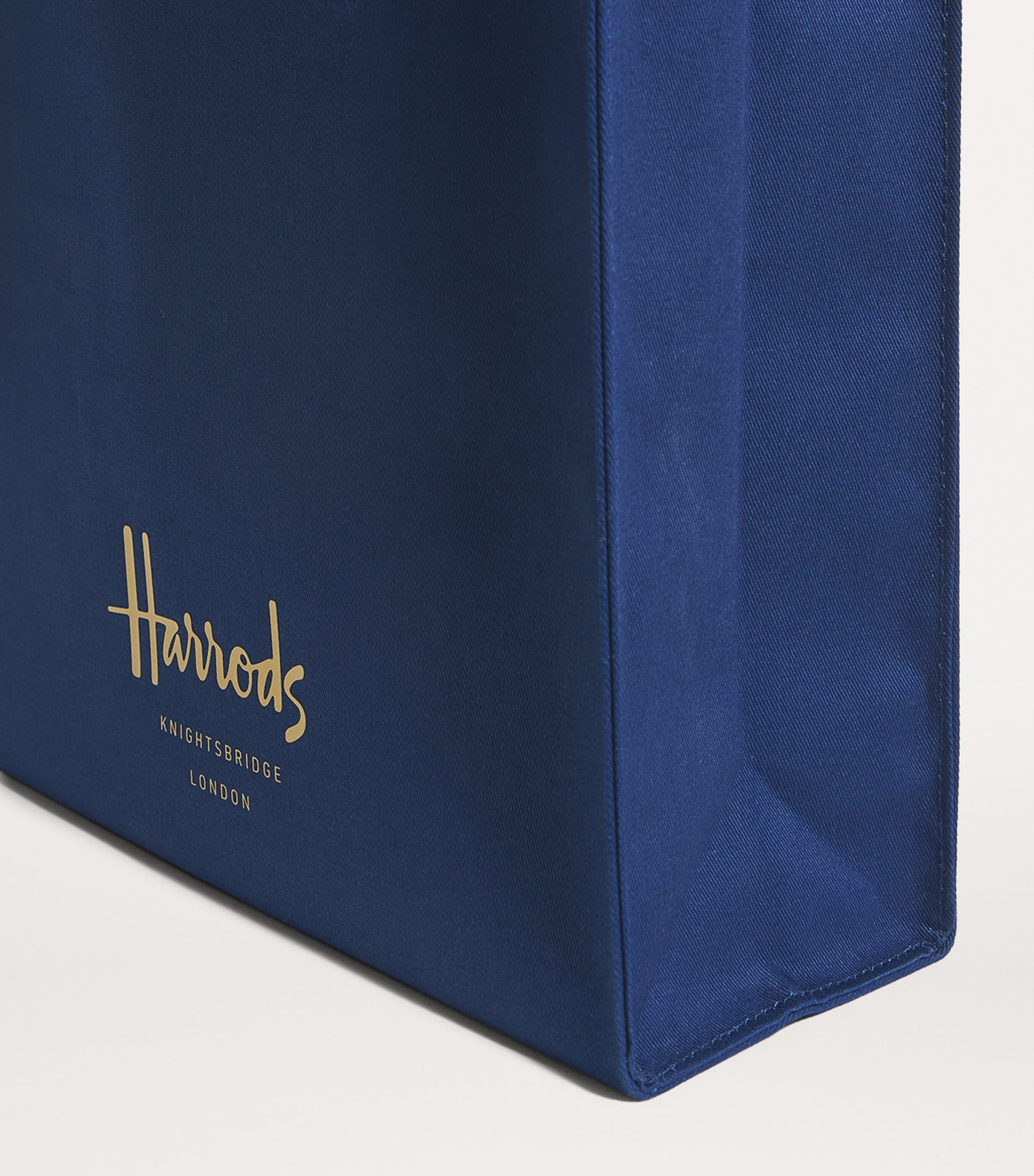 Medium Cotton Logo Tote Bag NAVY Image 7