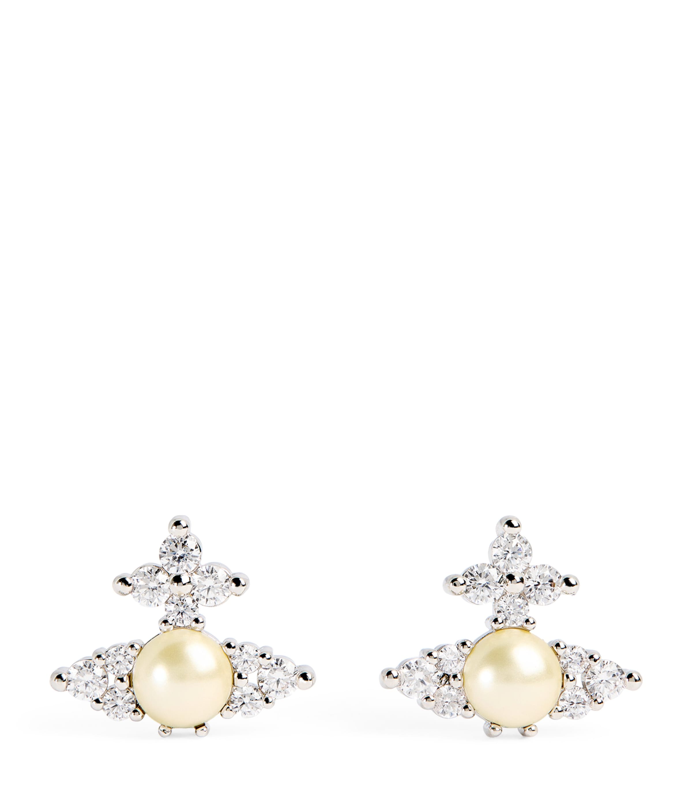 Vivienne Westwood Feodora Earrings In Metallic