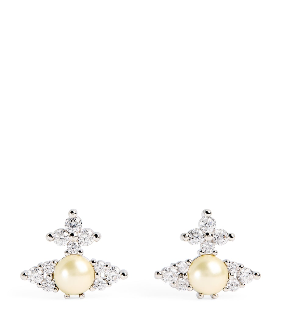 Feodora Earrings PLATINUM CREAMROSE Image 1