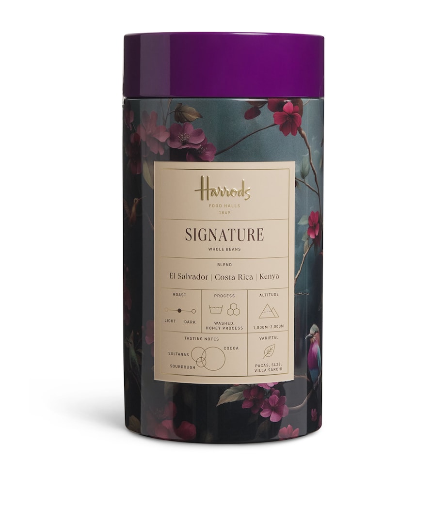 Harrods Signature Blend Coffee Beans Tin (250g) Image 1