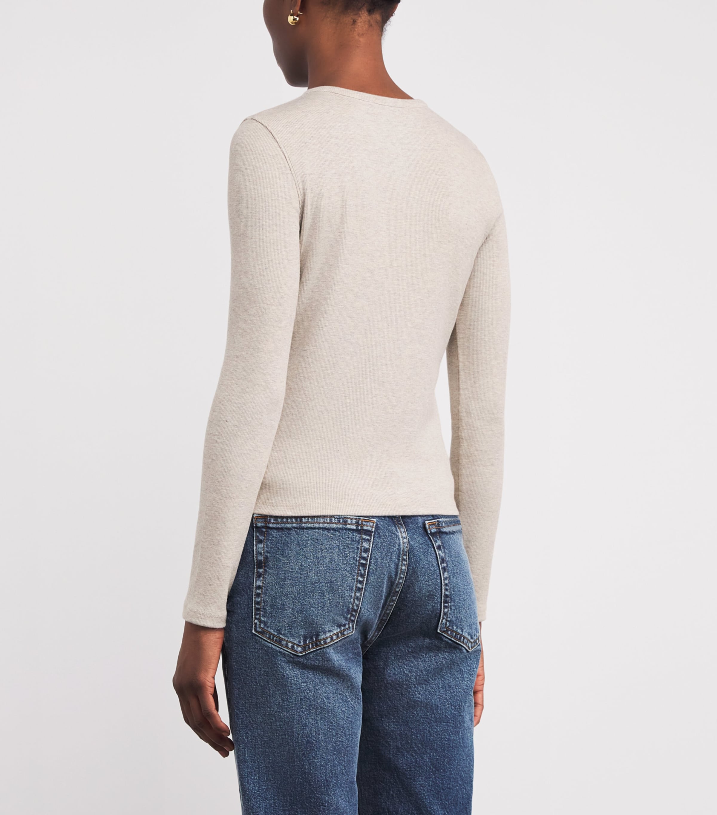 Modal-Blend Button-Up Cardigan OMHR Image 4