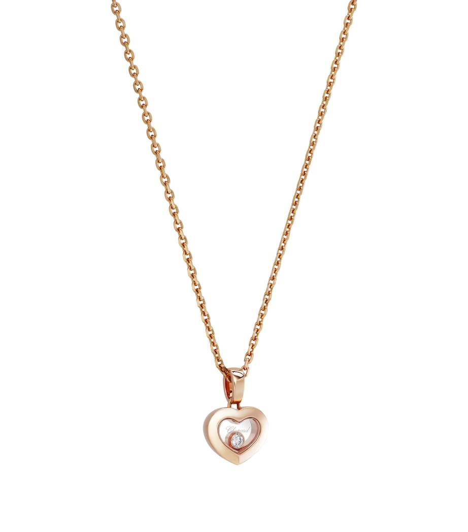 Rose Gold And Diamond Happy Diamonds Icons Pendant 18K ROSE GOLD Image 2