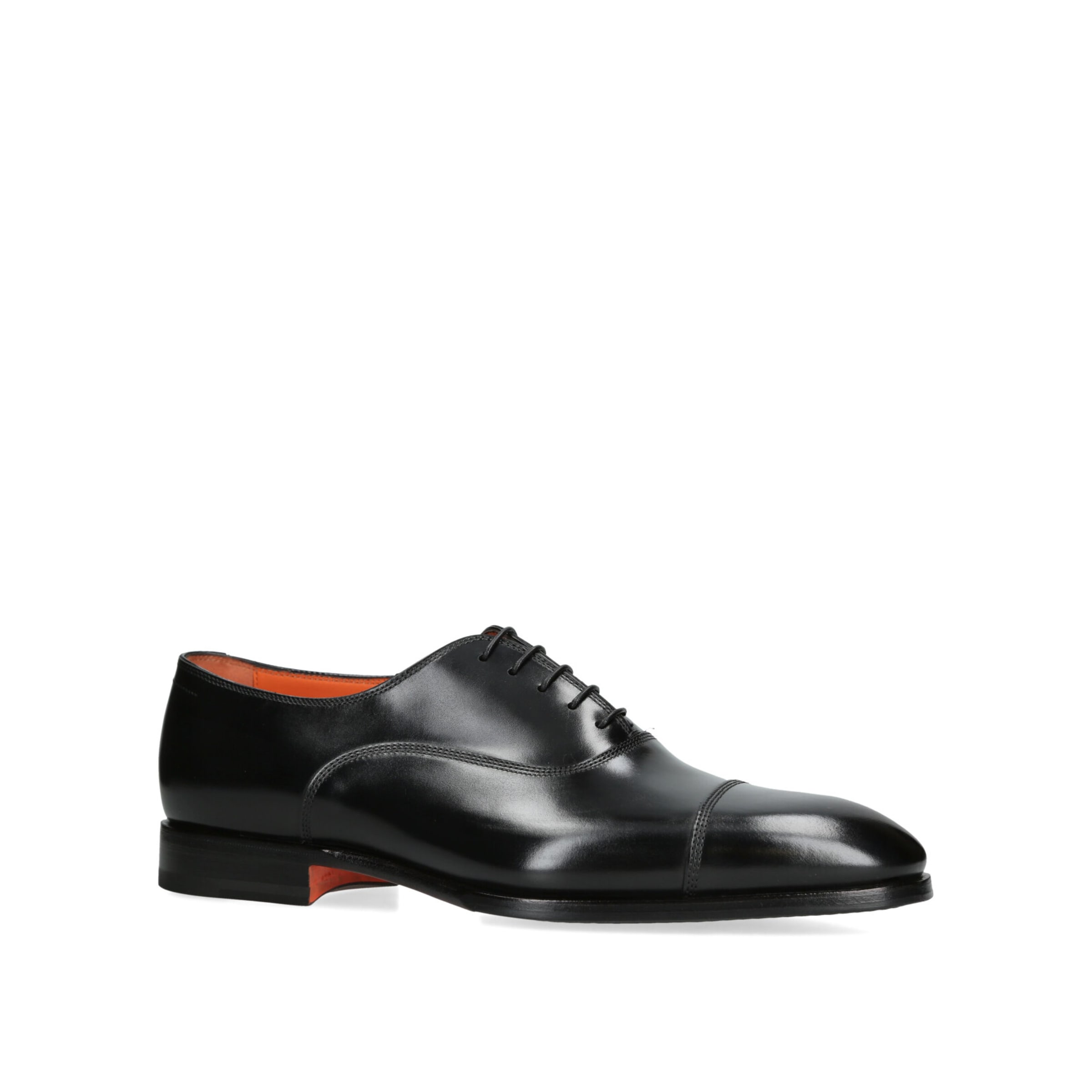 Leather Adrian Blake Oxford Shoes BLACK Image 3