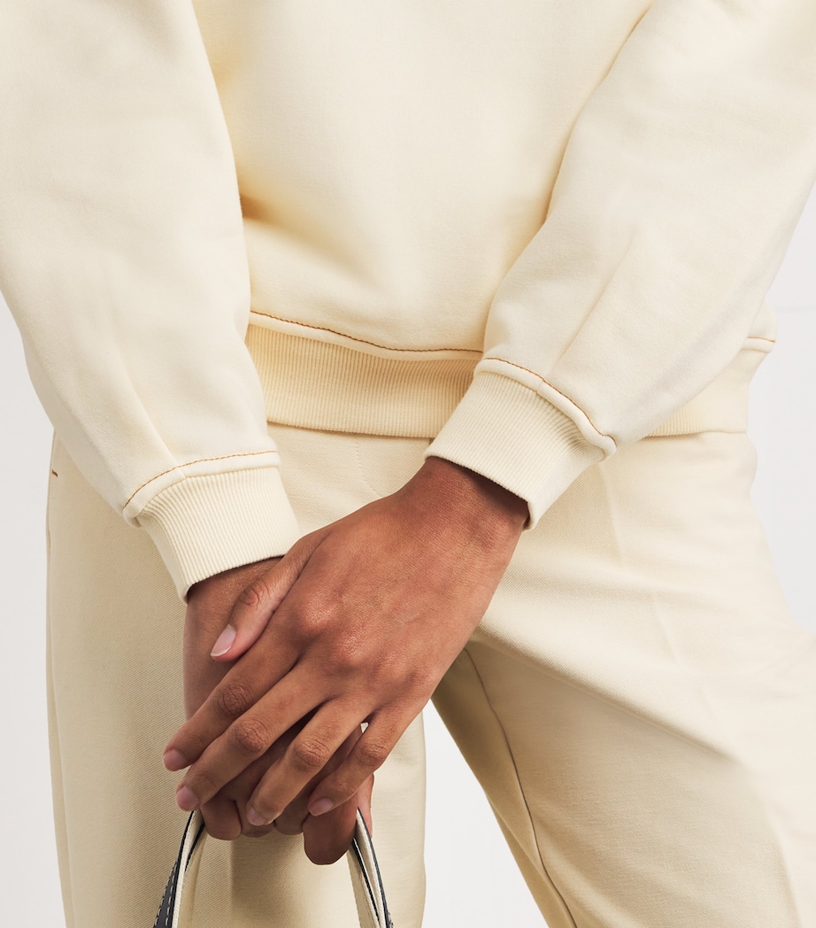 Cotton-Blend Mogol Sweatshirt IVORY Image 6