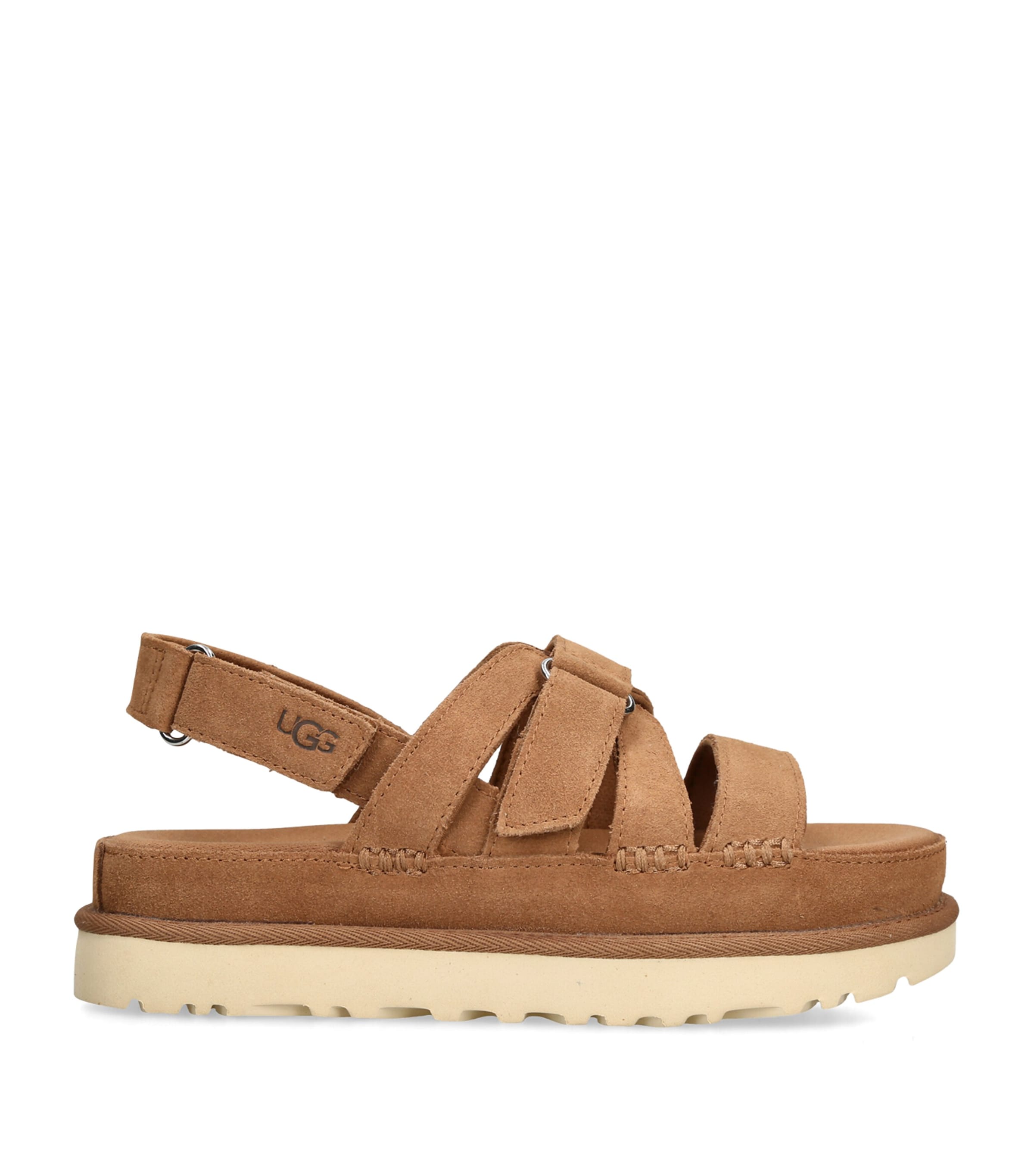 UGG Suede Goldenstar Gleam Sandals Tan Image 1