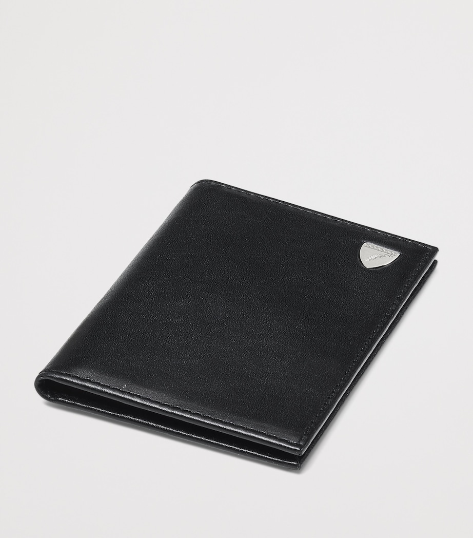 Aspinal Of London Leather Double Fold Card Holder Black Image 4