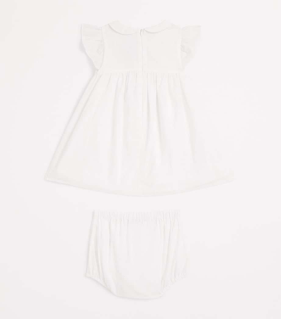 Cotton Embroidered Dress and Bloomers Set (3 Months-4 Years) BLANC Image 2
