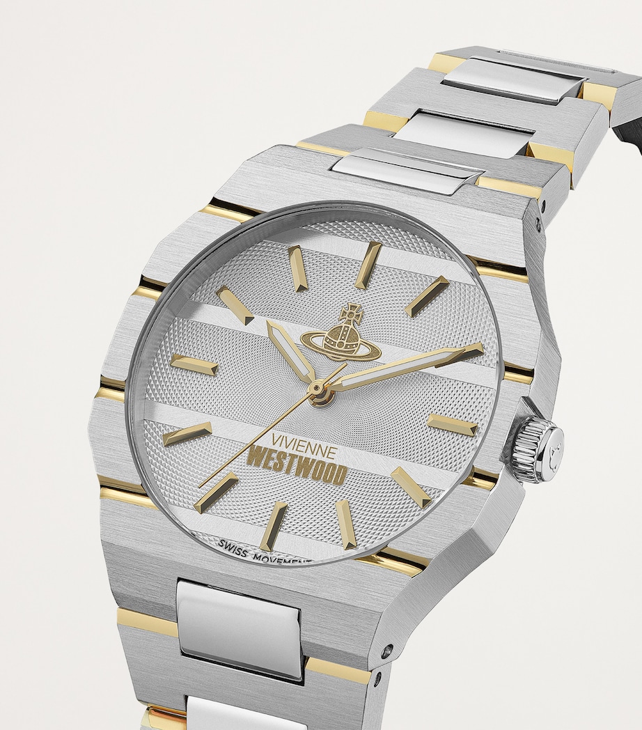 Stainless Steel The Bank Watch 35mm SILVER Image 2