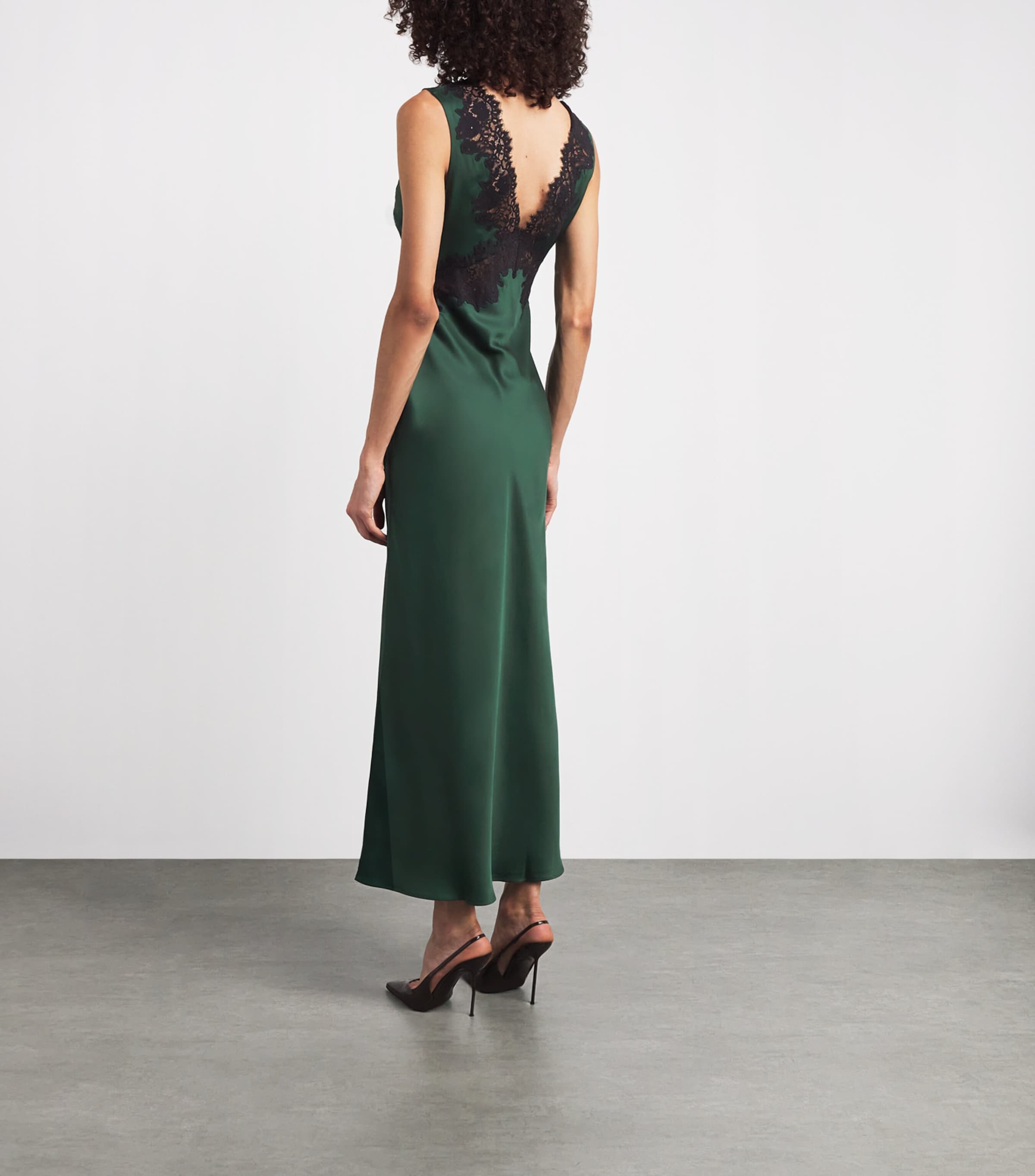 Rixo Womens Lysandra Maxi Dress Deep Green Image 4