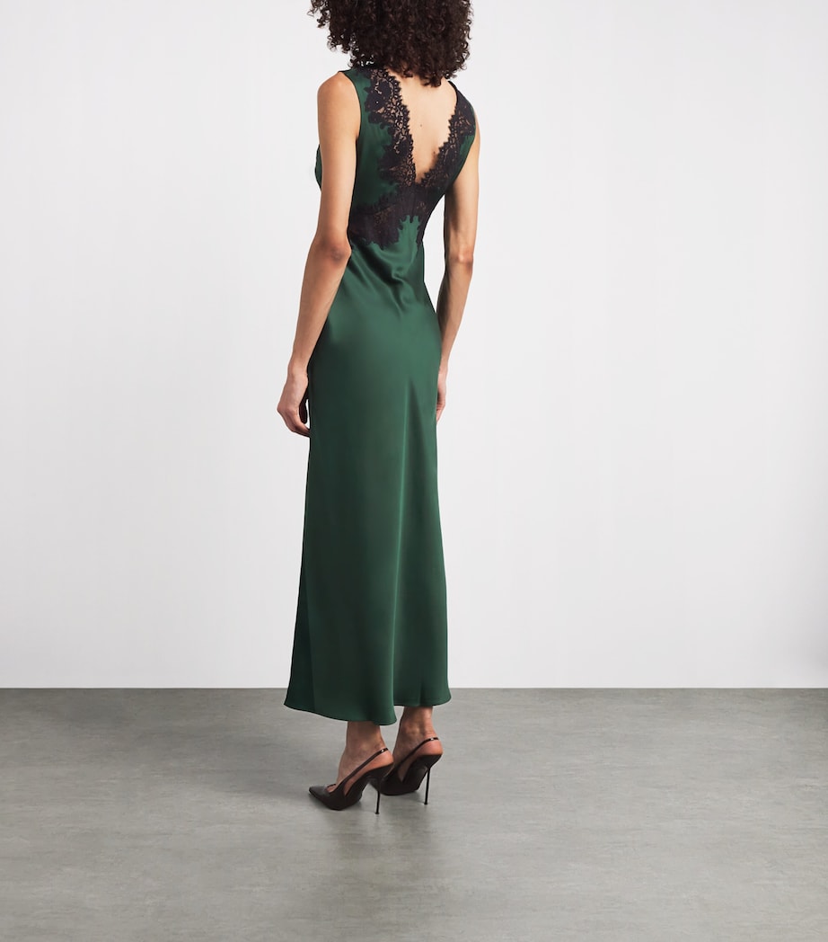 Rixo Womens Lysandra Maxi Dress Deep Green Image 4