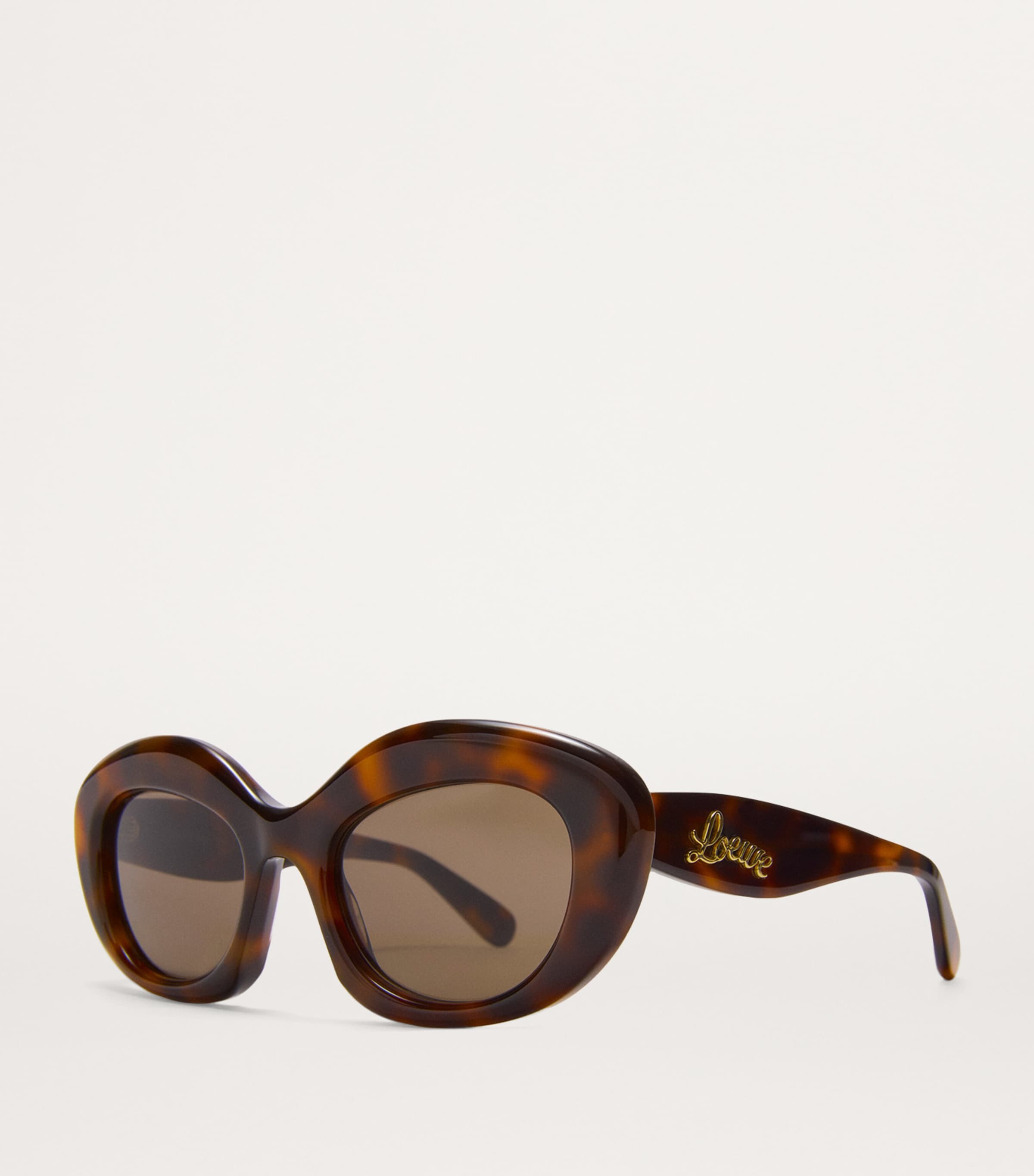 Acetate Dawn Oval Sunglasses HAVANA Image 2