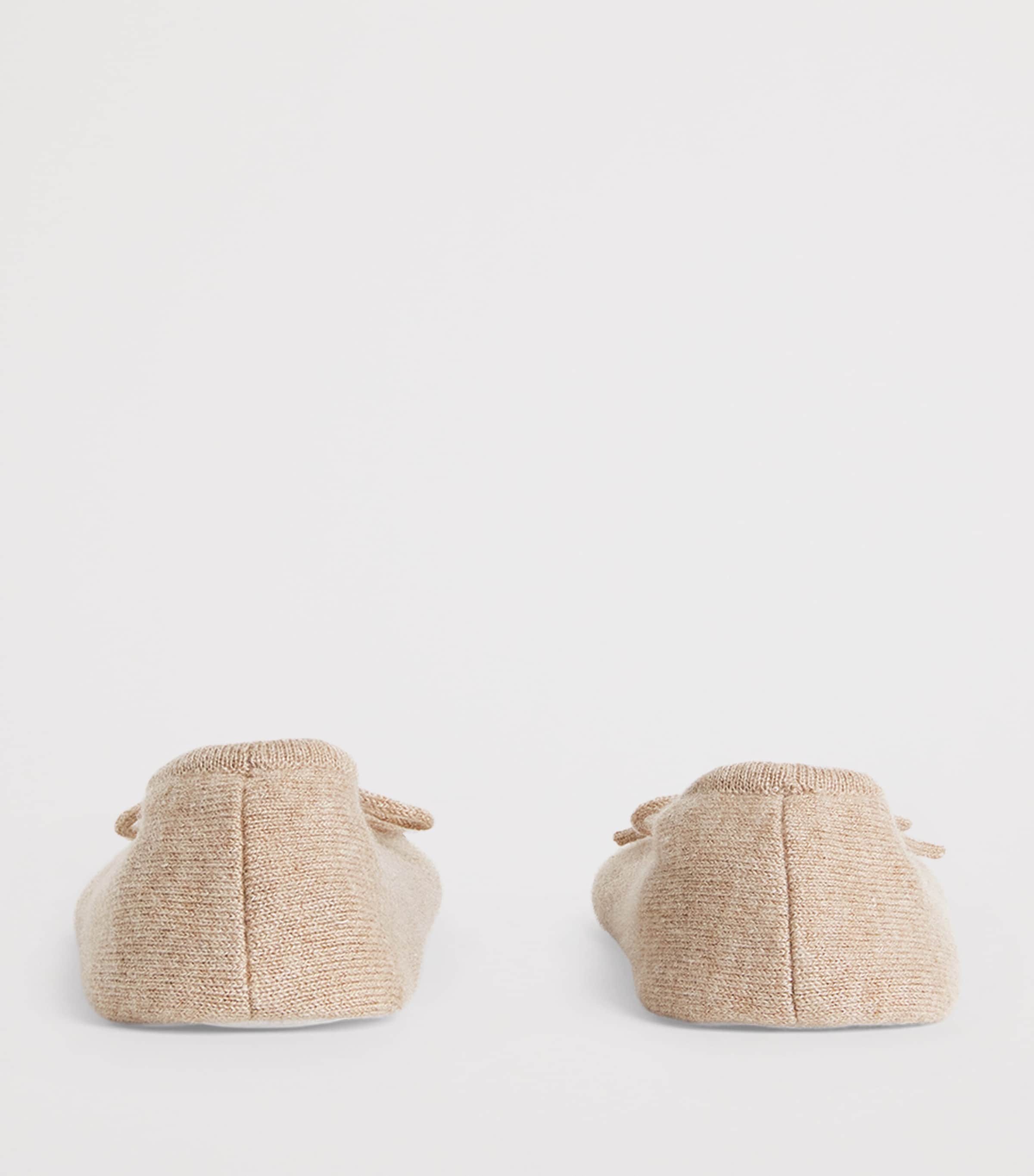 William Sharp Cashmere Crystal-Embellished Dolly Slippers Mid Brwn Gldn Shdw Image 4